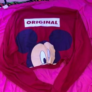 Disney Mickey Mouse XL long sleeve crop top
